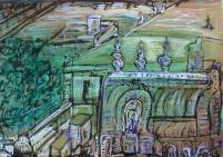 Thitz - Paris Pont, 40 x 54 cm, 2017