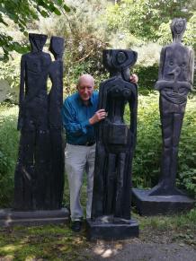 Künstler Diether Kunerth an seinem 80. Geburtstag